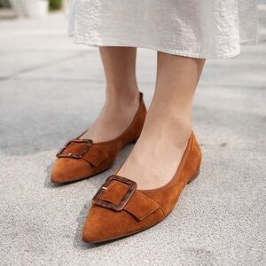 Liberamente Suede Leather Flats – Made in Italy 🇮🇹